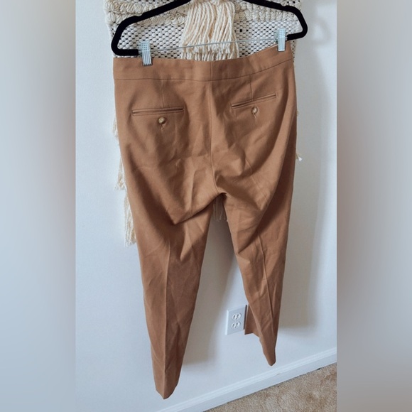 Max Mara Virgin Wool Trouser Pants Size 12 Women's Business Casual Office Camel - Picture 4 of 4